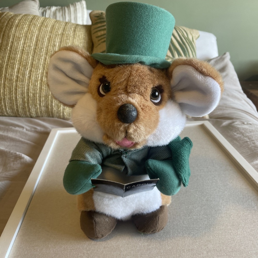 Vintage Applause Chris‎ Mouse Christmas Carols Plush Stuffed Animal 12" 1988